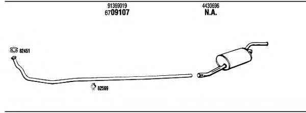 WALKER FI30012 Система випуску ОГ