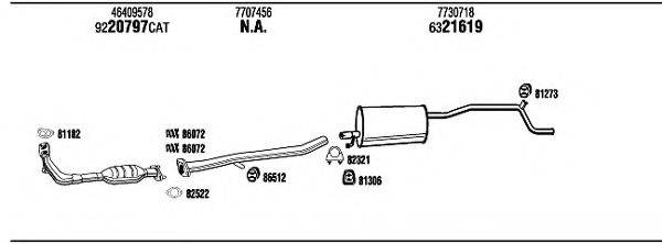 WALKER FI30323 Система випуску ОГ