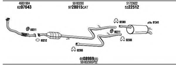 WALKER FIT15626B Система випуску ОГ