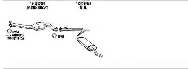 WALKER FIT16649 Система випуску ОГ