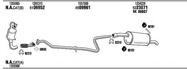 WALKER FO23006 Система випуску ОГ