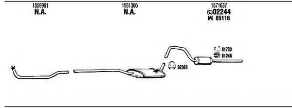 WALKER FO30401 Система випуску ОГ