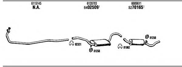 WALKER FO31101 Система випуску ОГ