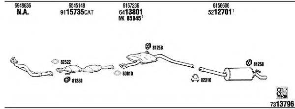 WALKER FO31173 Система випуску ОГ