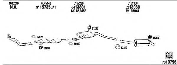 WALKER FO31174B Система випуску ОГ