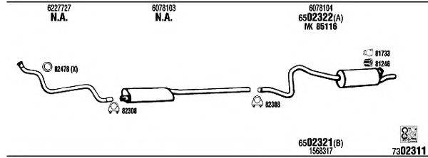 WALKER FO50901 Система випуску ОГ