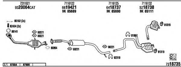 WALKER FO60033A Система випуску ОГ