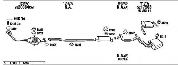 WALKER FO60115 Система випуску ОГ