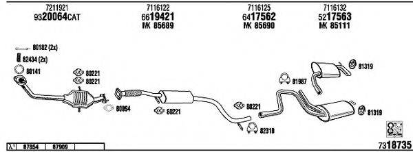 WALKER FO60120A Система випуску ОГ