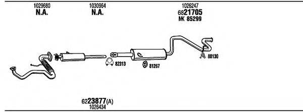 WALKER FO79007B Система випуску ОГ