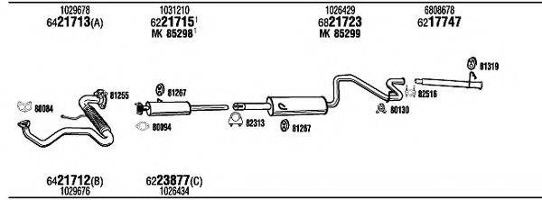 WALKER FO80138 Система випуску ОГ