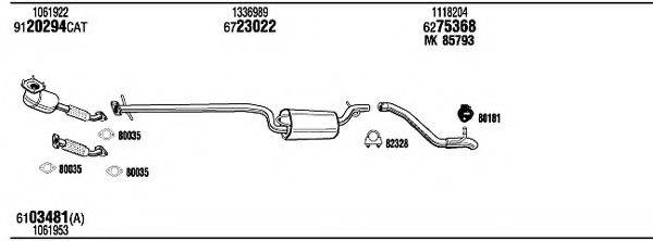 WALKER FOH09900B Система випуску ОГ