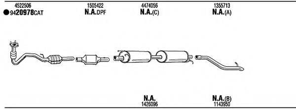 WALKER FOH17782B Система випуску ОГ