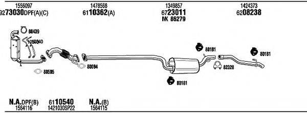 WALKER FOH18378AB Система випуску ОГ