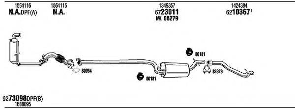 WALKER FOH18957B Система випуску ОГ