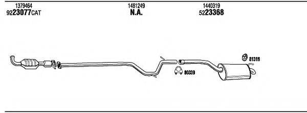 WALKER FOH24451A Система випуску ОГ