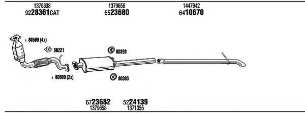 WALKER FOH29971 Система випуску ОГ