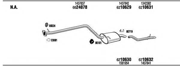 WALKER FOK23139 Система випуску ОГ