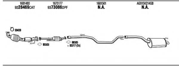 WALKER FOK33347B Система випуску ОГ