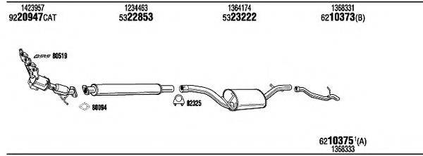 WALKER FOT18955 Система випуску ОГ