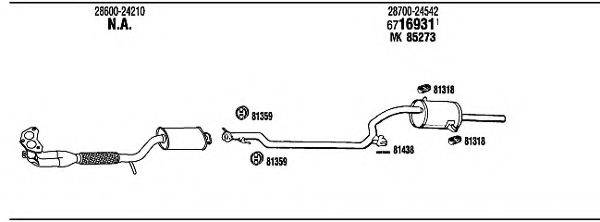 WALKER HY40003A Система випуску ОГ