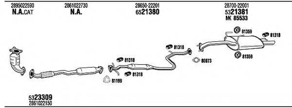 WALKER HYH04544BB Система випуску ОГ