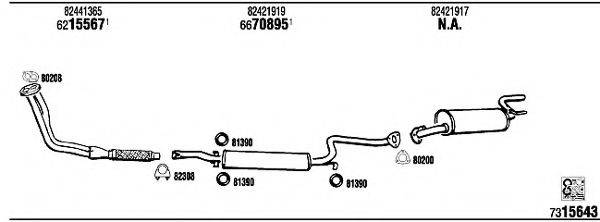 WALKER LN20125 Система випуску ОГ