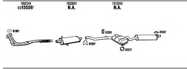 WALKER LN40002 Система випуску ОГ