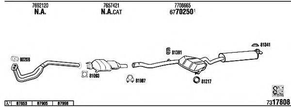 WALKER LN40014 Система випуску ОГ