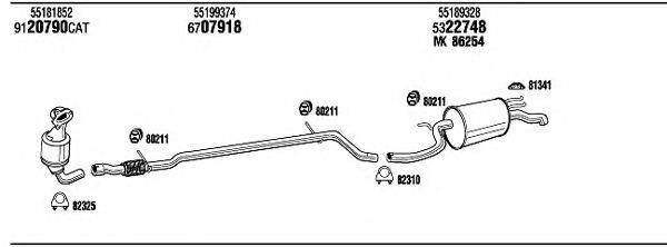 WALKER LN75004 Система випуску ОГ