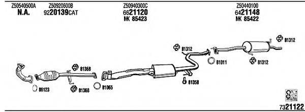 WALKER MA41219 Система випуску ОГ