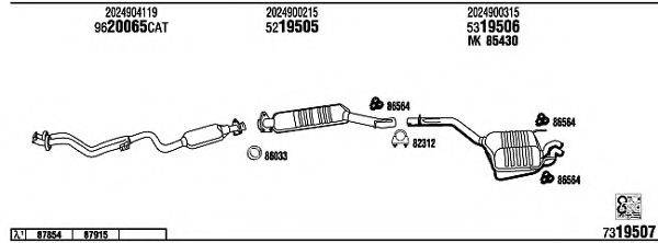 WALKER MB22012 Система випуску ОГ