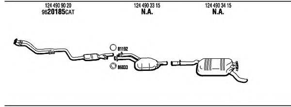 WALKER MB22027 Система випуску ОГ