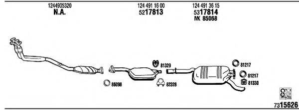 WALKER MB25017 Система випуску ОГ