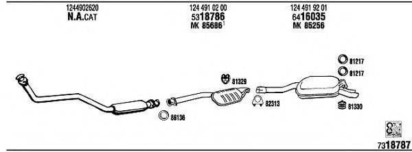 WALKER MB30048 Система випуску ОГ