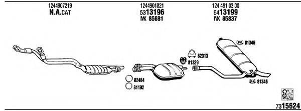 WALKER MB30313 Система випуску ОГ