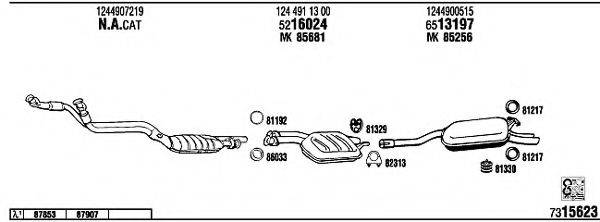 WALKER MB30325 Система випуску ОГ