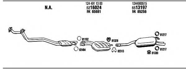 WALKER MB30353 Система випуску ОГ