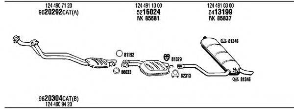 WALKER MB32000 Система випуску ОГ