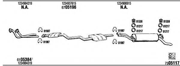 WALKER MB33705 Система випуску ОГ