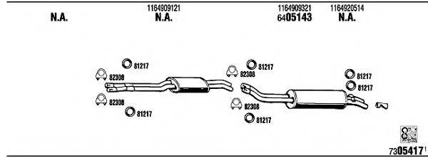 WALKER MB40403A Система випуску ОГ