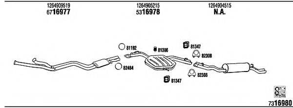 WALKER MB43321 Система випуску ОГ