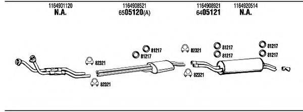 WALKER MB44302B Система випуску ОГ