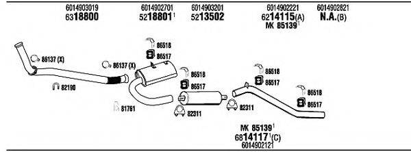 WALKER MB83075A Система випуску ОГ