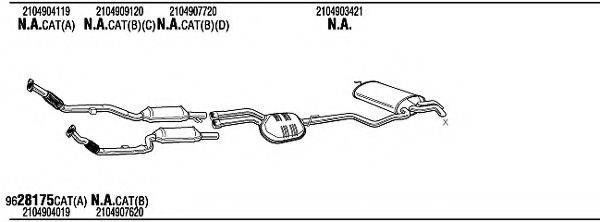 WALKER MBH08525A Система випуску ОГ