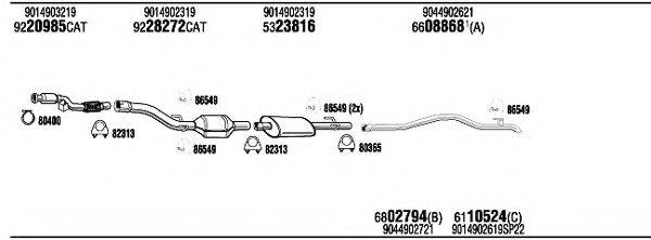 WALKER MBH15000B Система випуску ОГ