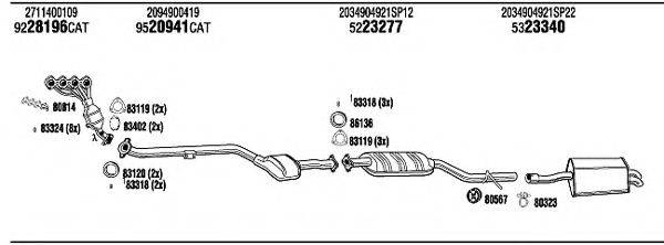 WALKER MBH17862A Система випуску ОГ