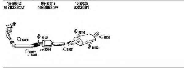 WALKER MBH18265A Система випуску ОГ