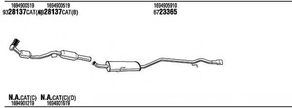 WALKER MBH31059B Система випуску ОГ