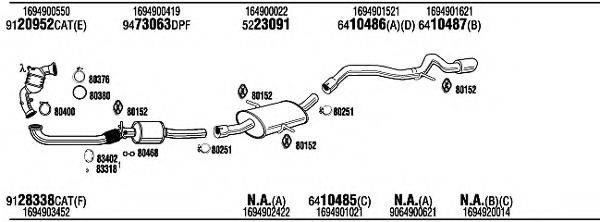 WALKER MBK18263BB Система випуску ОГ